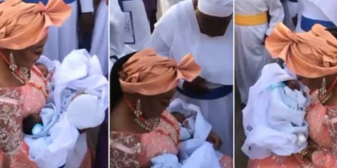 A Nigerian woman welcomed triplets after 18 years of waiting A Nigerian woman welcomed triplets after 18 years of waiting