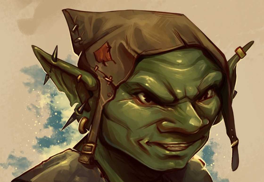 Goblin wearing a hat under the sky Goblin wearing a hat under the sky