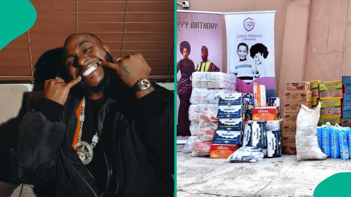 Team Chivido donates food items on Davido's 32nd birthday Team Chivido donates food items on Davido's 32nd birthday
