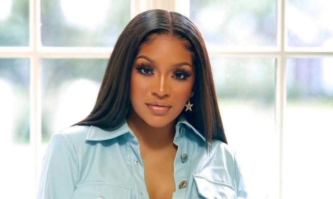 Drew Sidora poses indoors Drew Sidora poses indoors