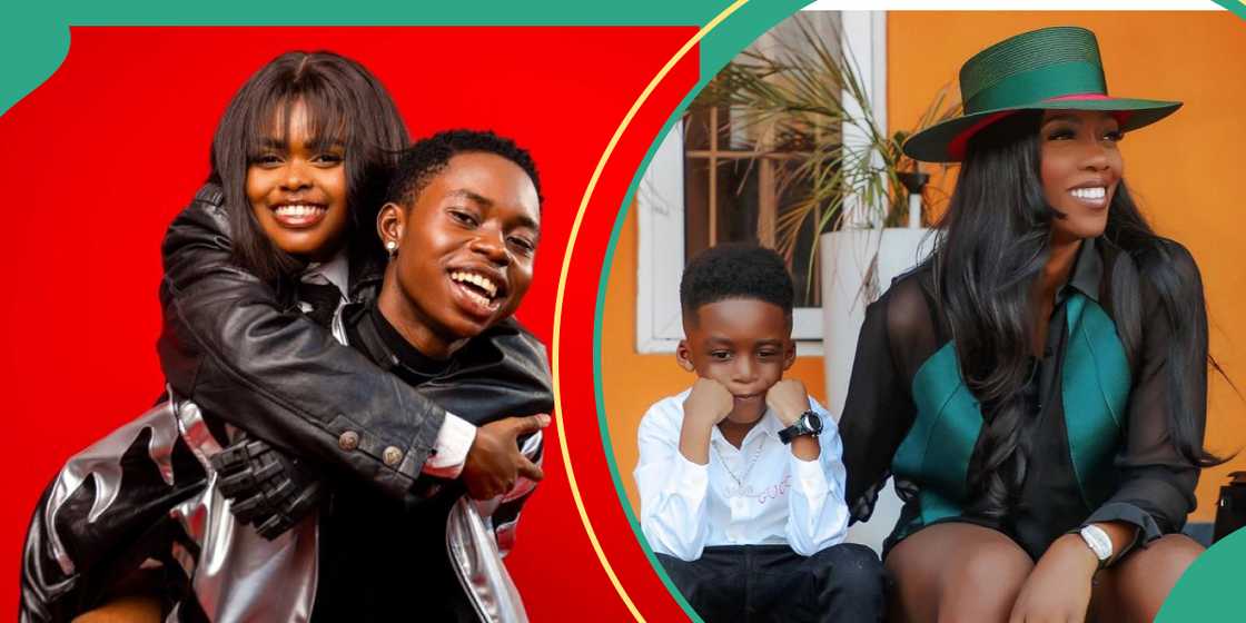 Peller and Jarvis, Tiwa Savage and son Peller and Jarvis, Tiwa Savage and son