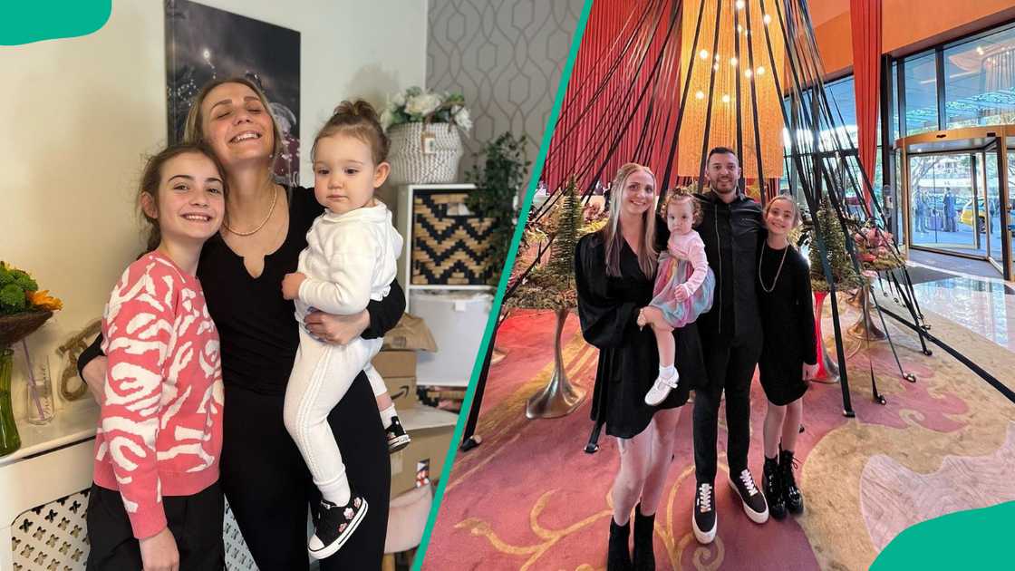 Natalie Hanby with her girls and husband. Natalie Hanby with her girls and husband.