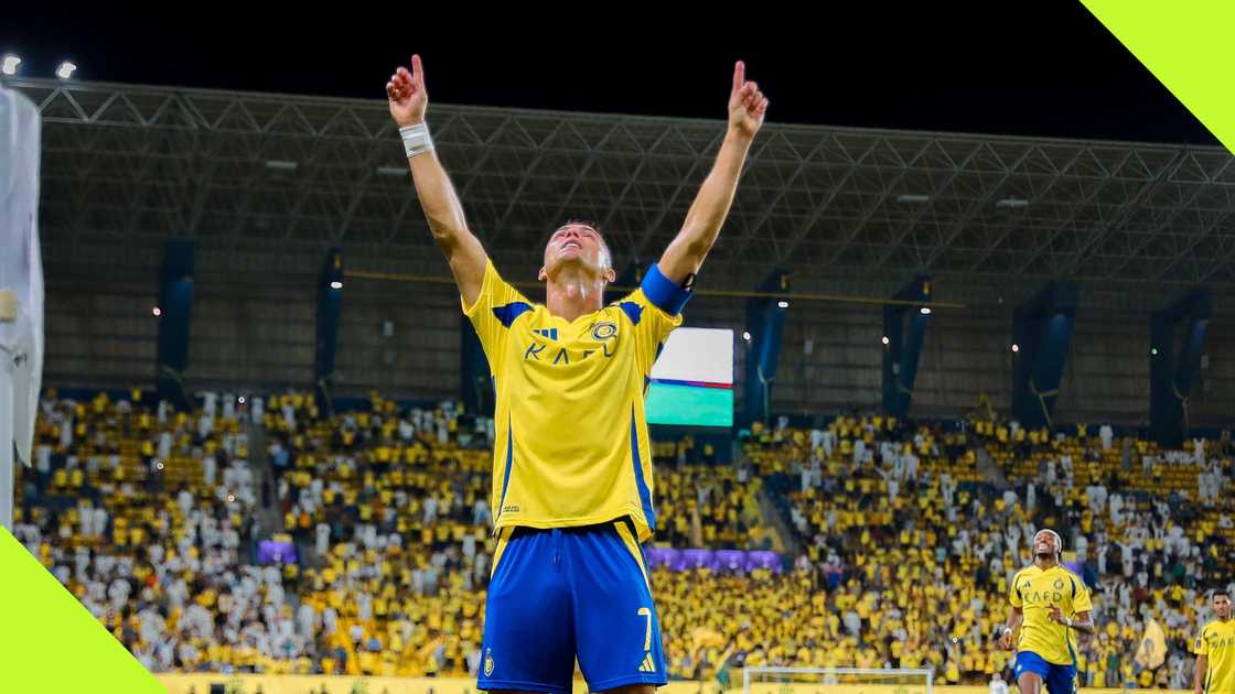 Cristiano Ronaldo dedicates his goal for Al-Nassr against Al-Rayyan in the AFC CL to his late father, Jose Dinis Aveiro.