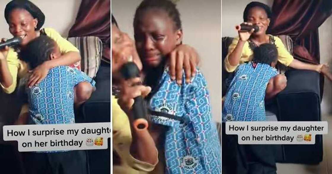 Mum sings for daughter, birthday