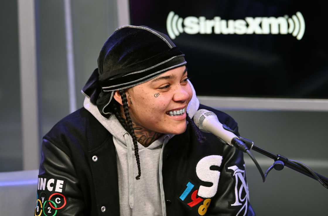 Rapper Young M.A at SIRIUS XM Studio