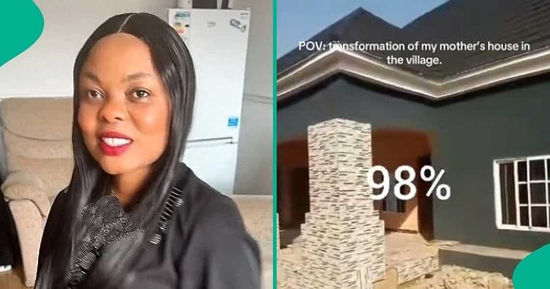 Woman transforms her mother's house in the village. Woman transforms her mother's house in the village.