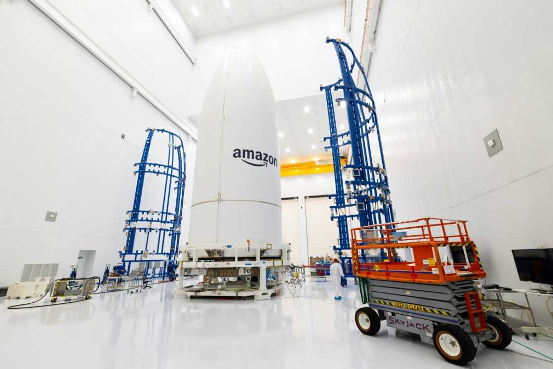 The satellites will be positioned hundreds of miles above the Earth The satellites will be positioned hundreds of miles above the Earth