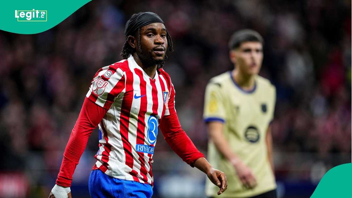 Atletico Madrid, Ademola Lookman, Barcelona, 2025/26 Copa del Rey, Football, Spain. Atletico Madrid, Ademola Lookman, Barcelona, 2025/26 Copa del Rey, Football, Spain.