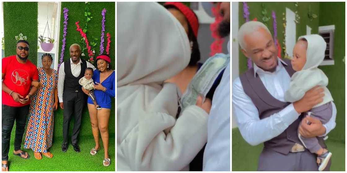 Pretty Mike visits Etinosa. Pretty Mike visits Etinosa.