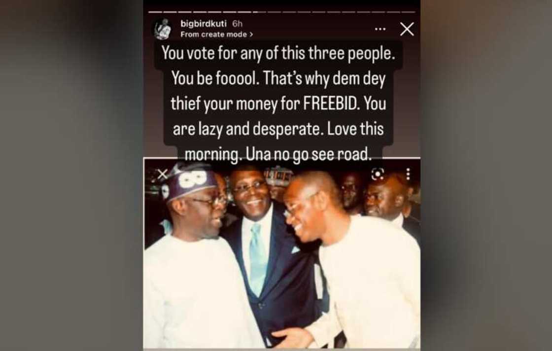 Seun Kuti blasts Atiku, Peter Obi and Tinubu. Seun Kuti blasts Atiku, Peter Obi and Tinubu.