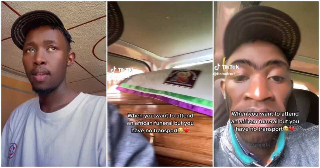 Burial attendee, coffin, TikTok video Burial attendee, coffin, TikTok video