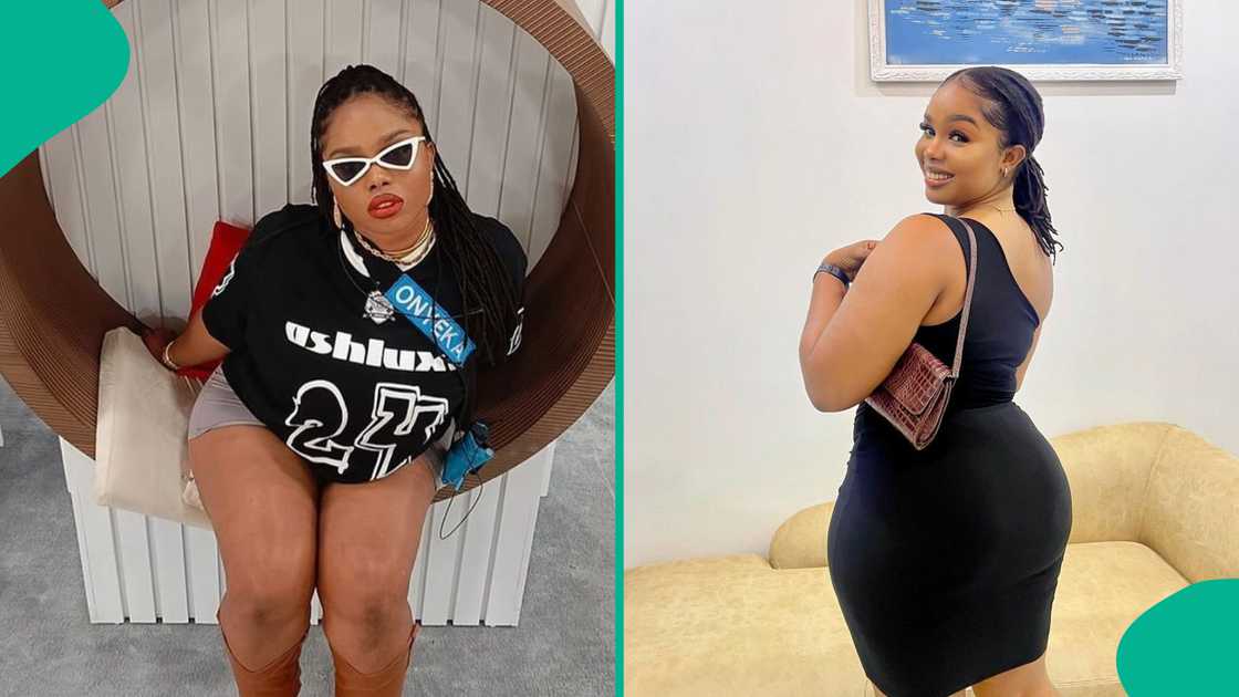 Reactions as Onyeka whines and grinds during pool party. Reactions as Onyeka whines and grinds during pool party.