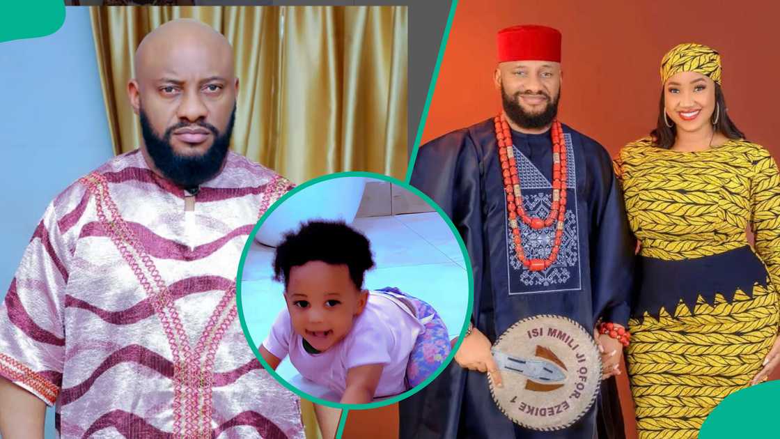 Yul edochie shows off second daughter online Yul edochie shows off second daughter online
