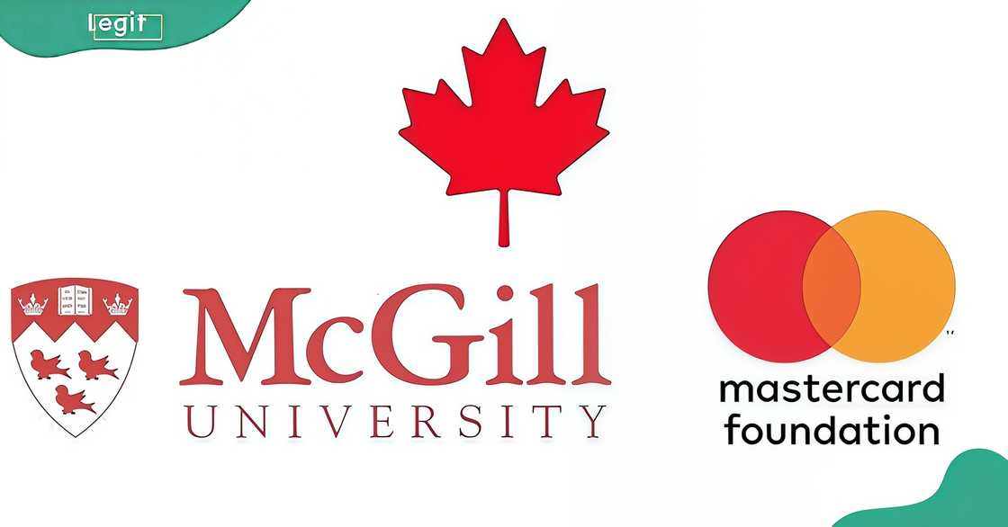 The logos for the McGill University and the Mastercard Foundation partnership.