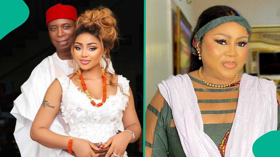 Regina Daniels, her mum at Ned Nwoko's mansion. Regina Daniels, her mum at Ned Nwoko's mansion.