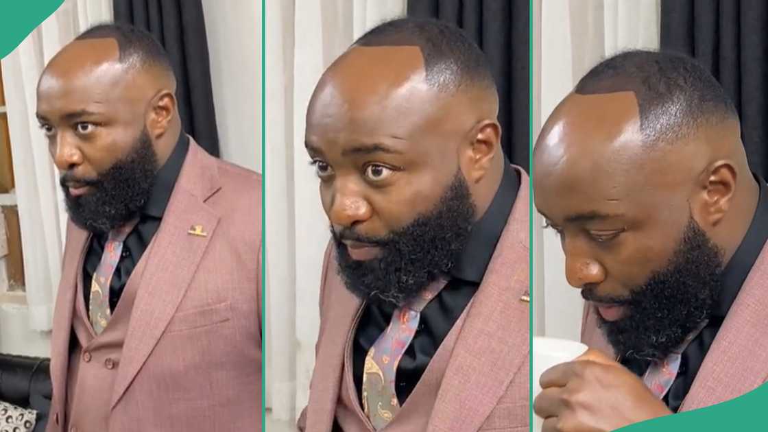 Man's hairstyle makes him go viral.