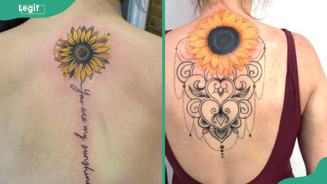 Sunflower tattoo