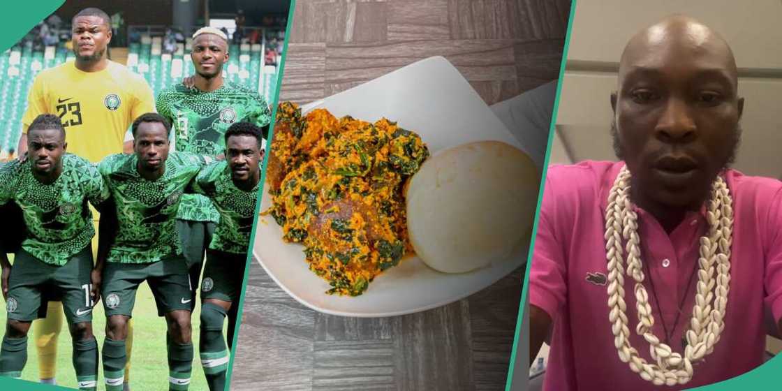 Super Eagles at AFCON, Seun says Super Eagles eat fufu before match