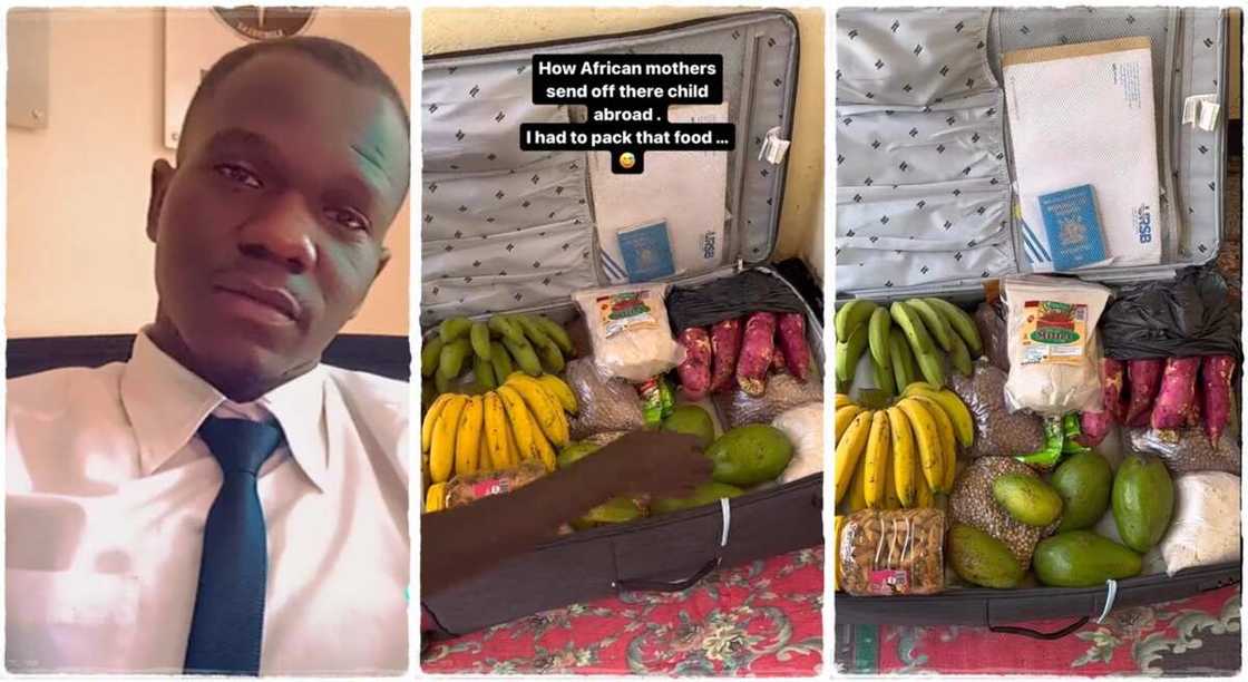 Photos of a man who took native foods while travelling abroad. Photos of a man who took native foods while travelling abroad.