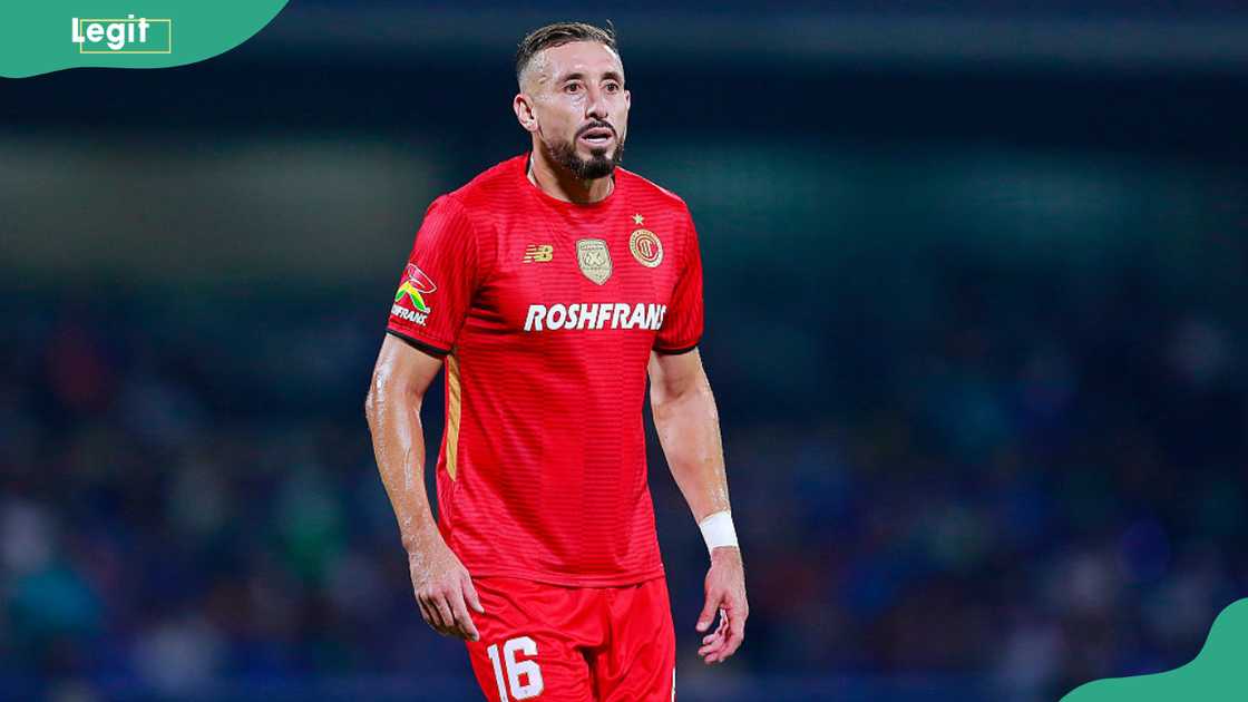 Hector Herrera at Estadio Olimpico Universitario Hector Herrera at Estadio Olimpico Universitario