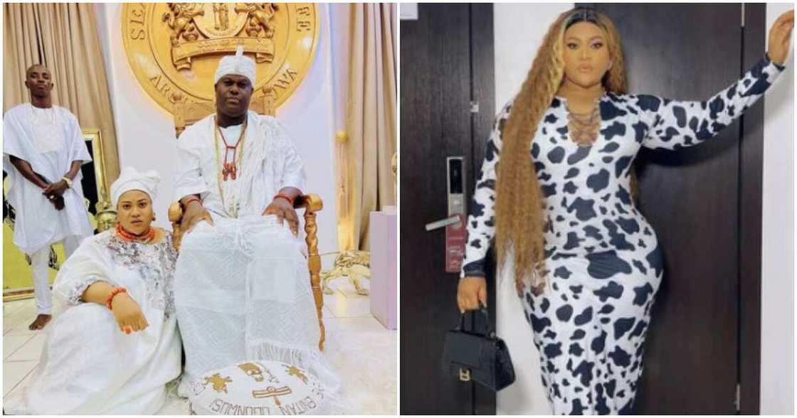 Ooni of Ife and Nkechi Blessing Ooni of Ife and Nkechi Blessing