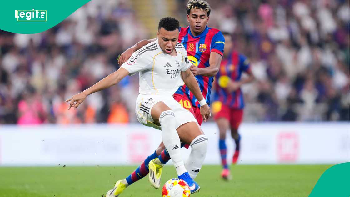 Lamine Yamal, Barcelona, Kylian Mbappe, Real Madrid, El Clasico. Lamine Yamal, Barcelona, Kylian Mbappe, Real Madrid, El Clasico.