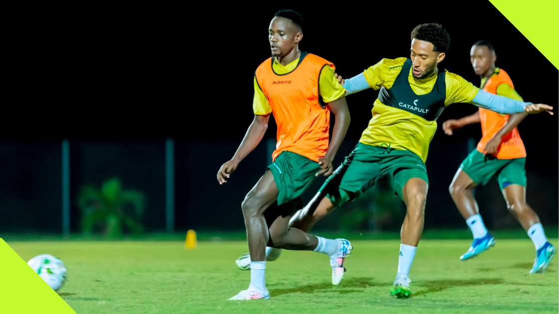 Rwanda players, Godswill Akpabio Stadium, Uyo, Akwa-Ibom, Nigeria, AFCON 2025 qualifier.