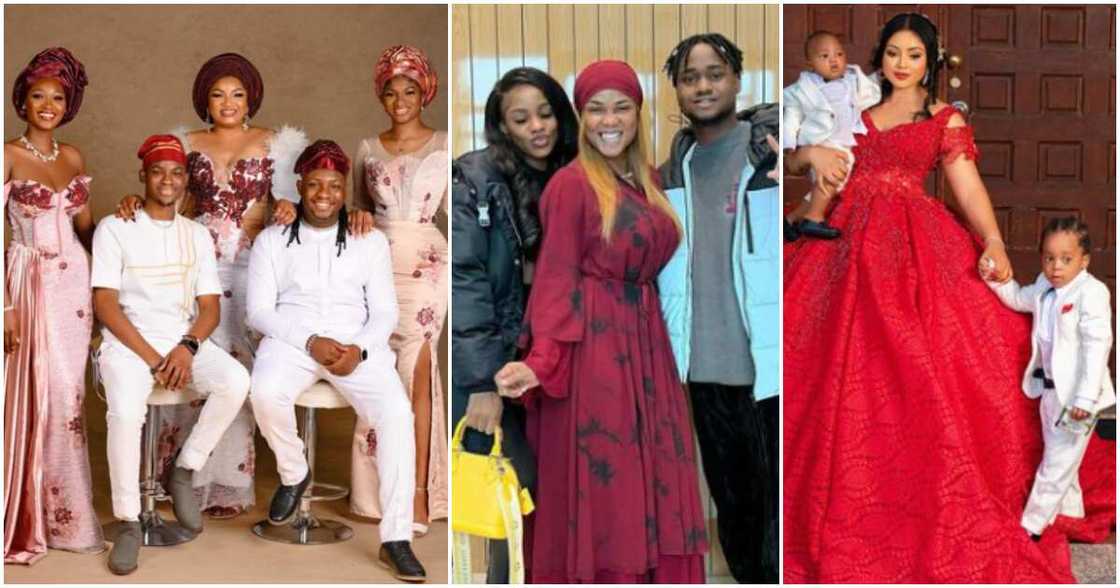 Omotola Jalade, Iyabo Ojo, Regina Daniels and their kids