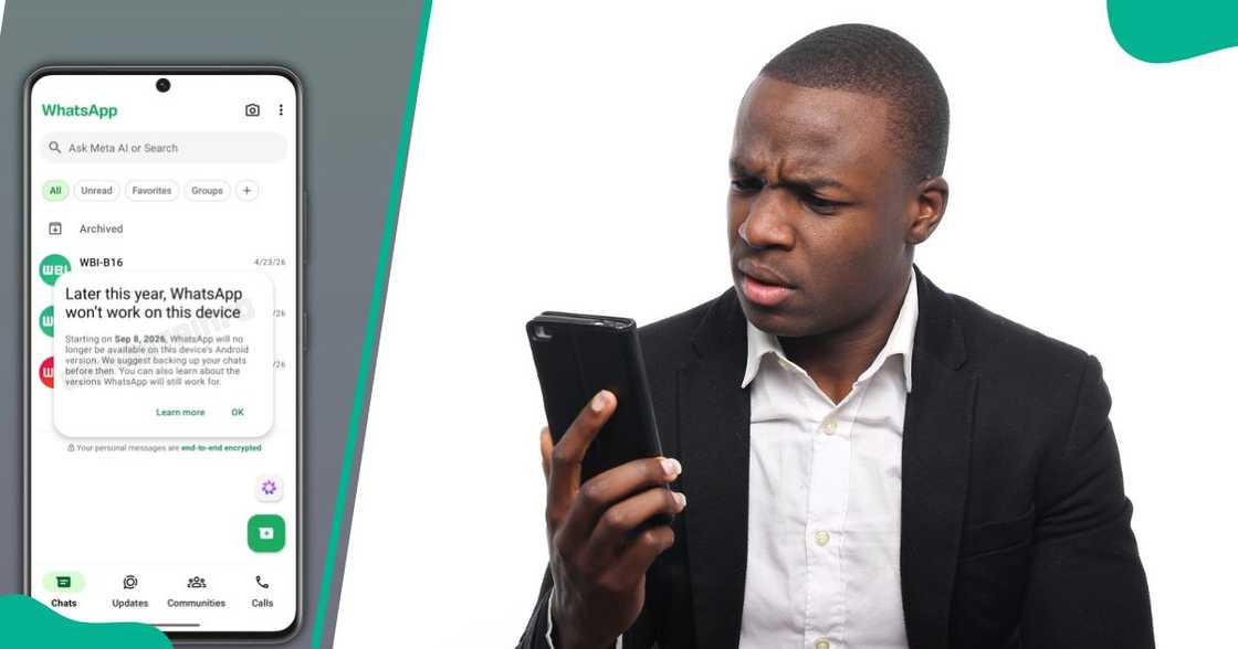 WhatsApp alerts users of outdated devices WhatsApp alerts users of outdated devices
