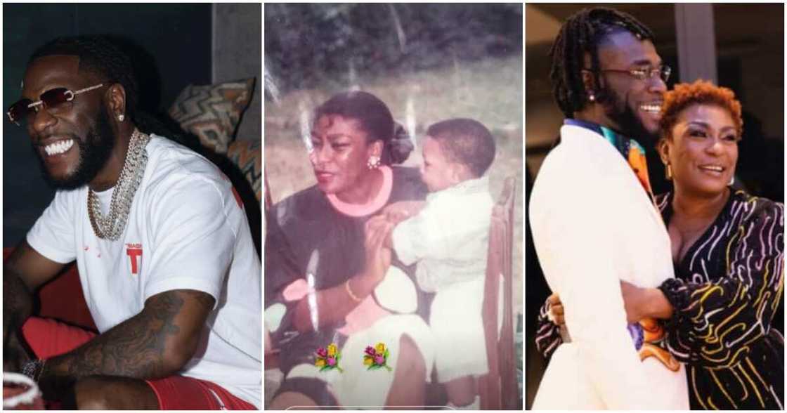 Photo of Burna Boy and his mum Photo of Burna Boy and his mum