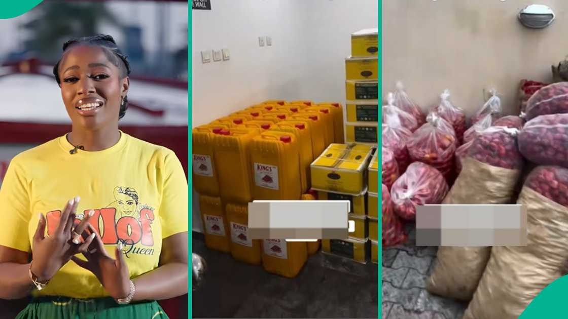 Hilda Baci Shows Quantity of Onions, Tomatoes and Other Ingredients for Largest Pot of Jollof Rice