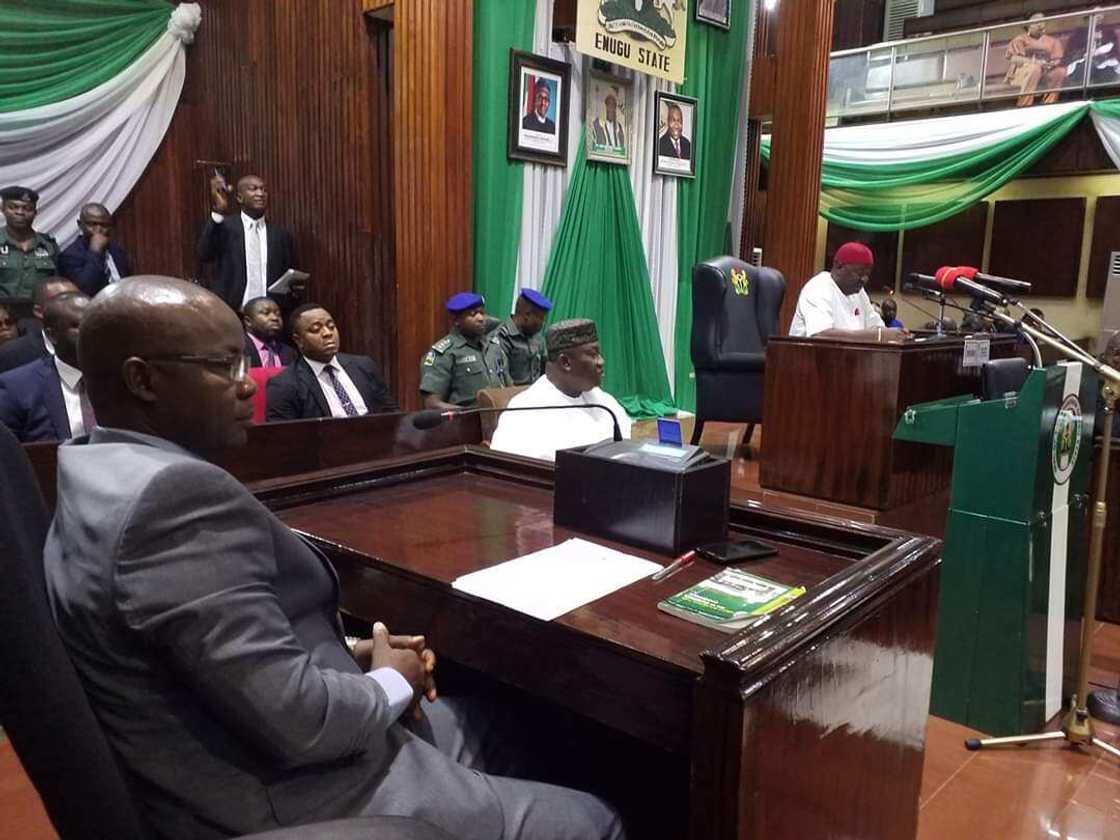 Gov Ugwuanyi presents N169.56 billion 2020 budget proposal Gov Ugwuanyi presents N169.56 billion 2020 budget proposal