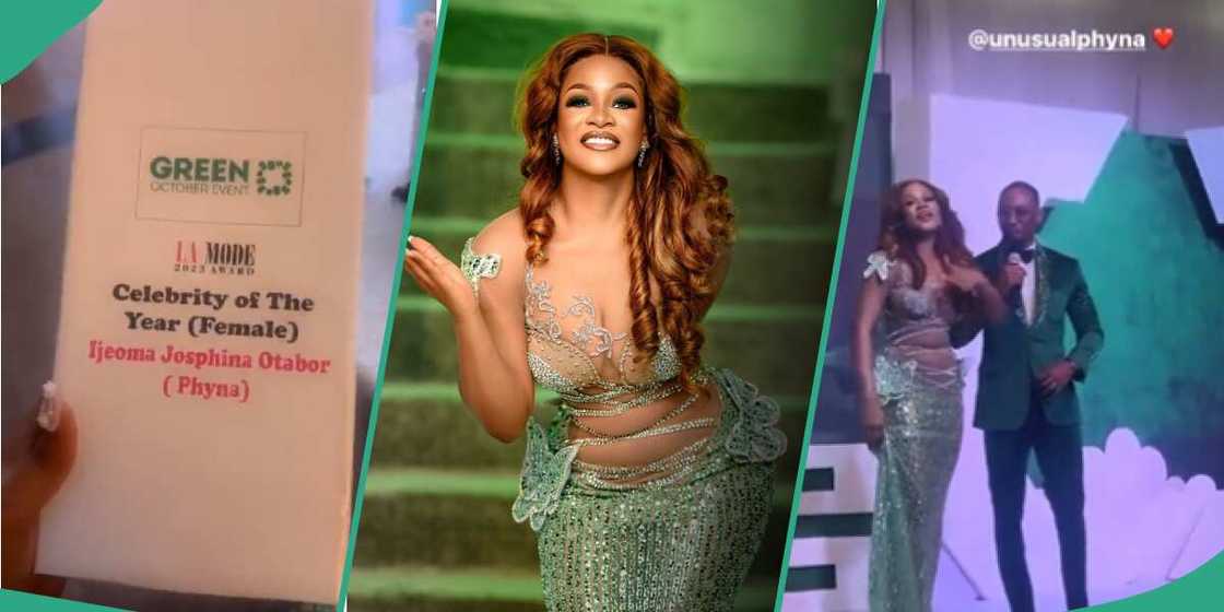 BBNaija star Phyna wins award. BBNaija star Phyna wins award.
