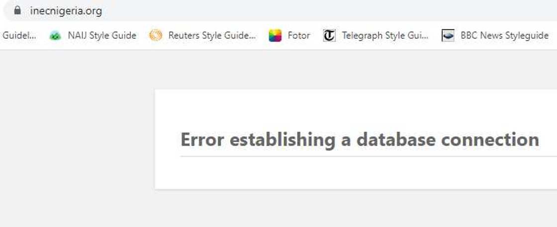 2023 Elections: Nigeria’s Electoral Body, INEC's Website Is Down 2023 Elections: Nigeria’s Electoral Body, INEC's Website Is Down