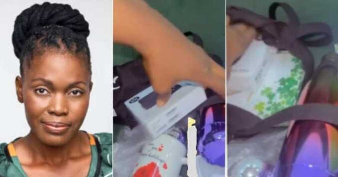 Wedding guest shows off gifts, wedding, souvenir, N20k asoebi Wedding guest shows off gifts, wedding, souvenir, N20k asoebi