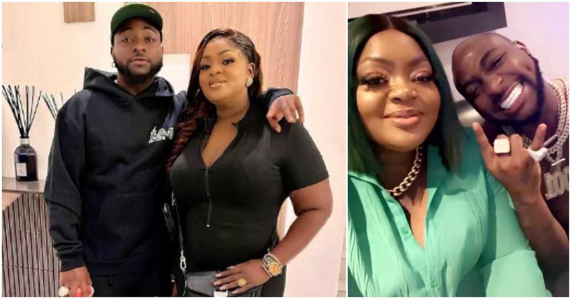 Eniola Badmus and Davido's friendship