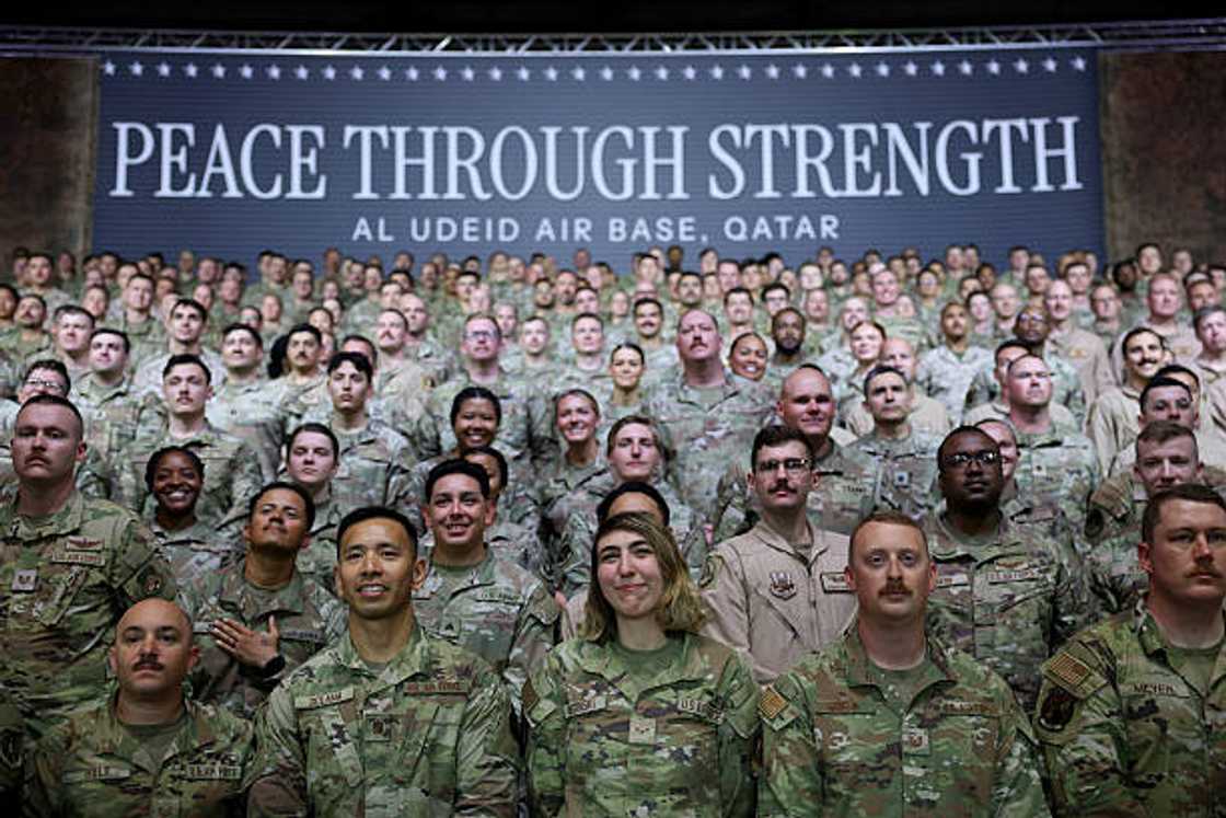 Wasu sojojin Amurka a Qatar Wasu sojojin Amurka a Qatar