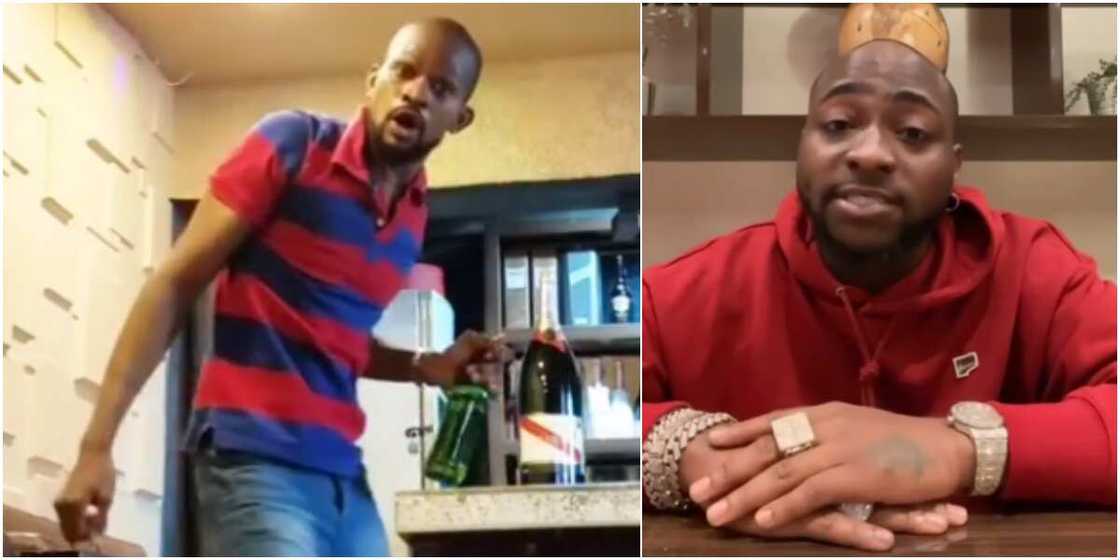 Uche Maduagwu and Davido Uche Maduagwu and Davido