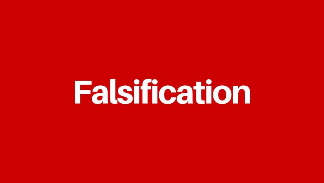 Types of falsification are the criminal offence Types of falsification are the criminal offence
