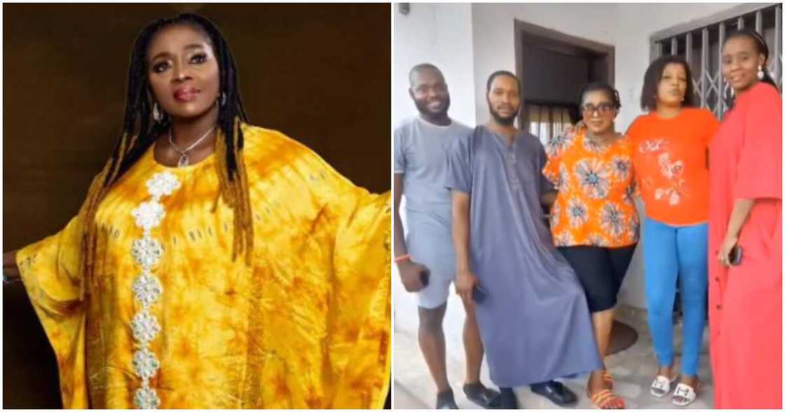 Rita Edochie shows off her children