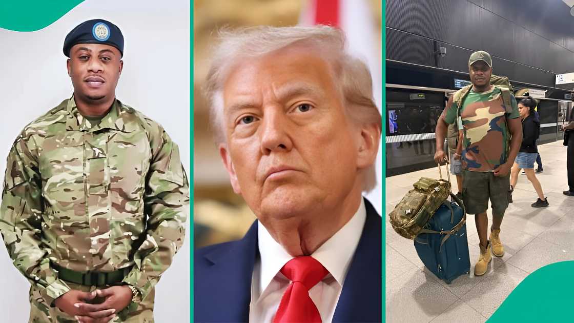 Nigerian soldier calls for calm, assures Trump that government will act quickly Nigerian soldier calls for calm, assures Trump that government will act quickly