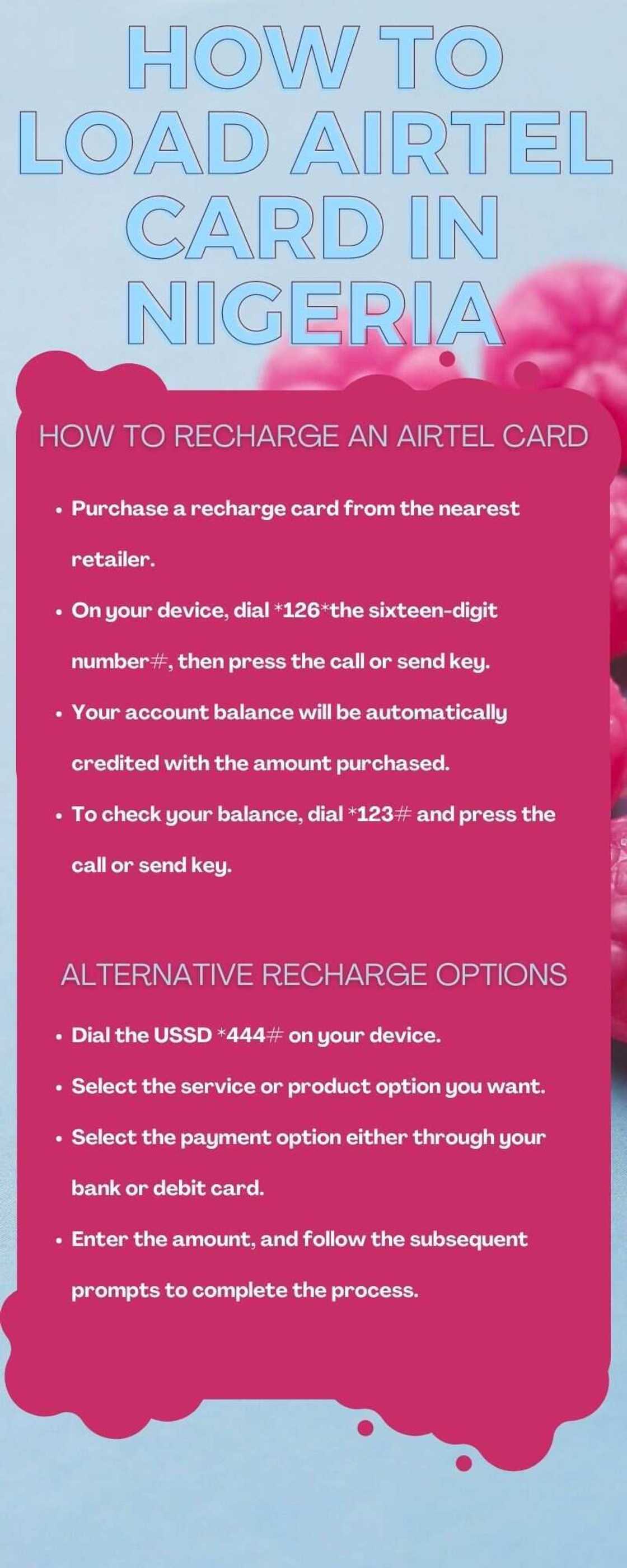 How to load Airtel card in Nigeria How to load Airtel card in Nigeria