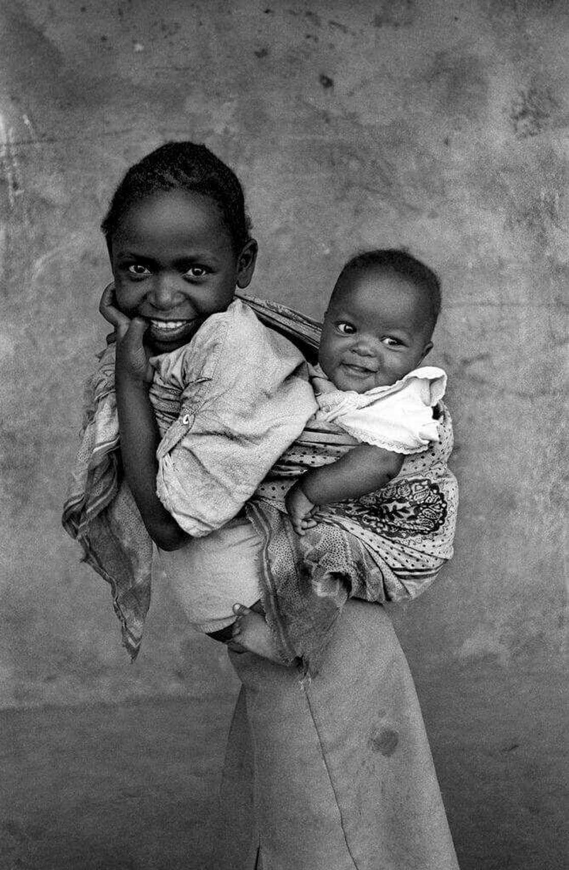 A girl with a baby A girl with a baby