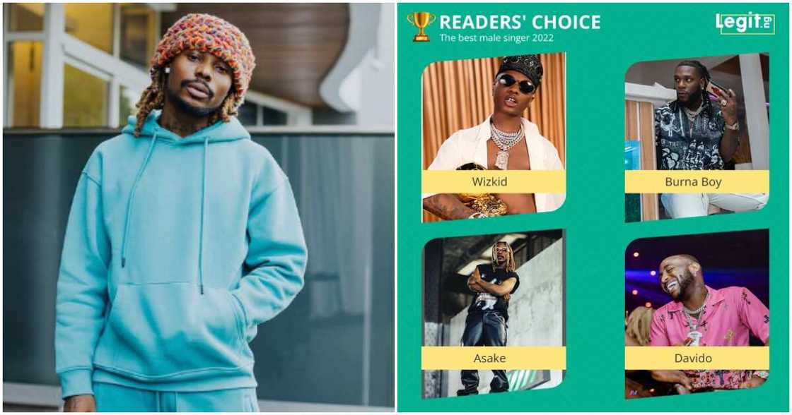 Asake wins Readers choice award for 2022 best male singer Asake wins Readers choice award for 2022 best male singer