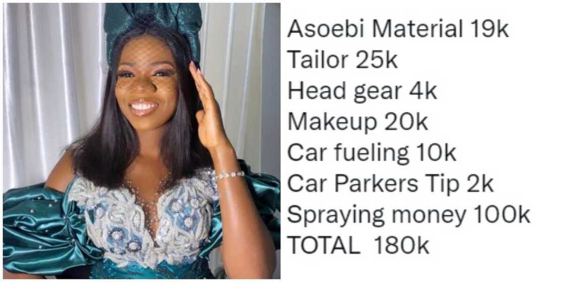 Photo of asoebi lady. Photo of asoebi lady.
