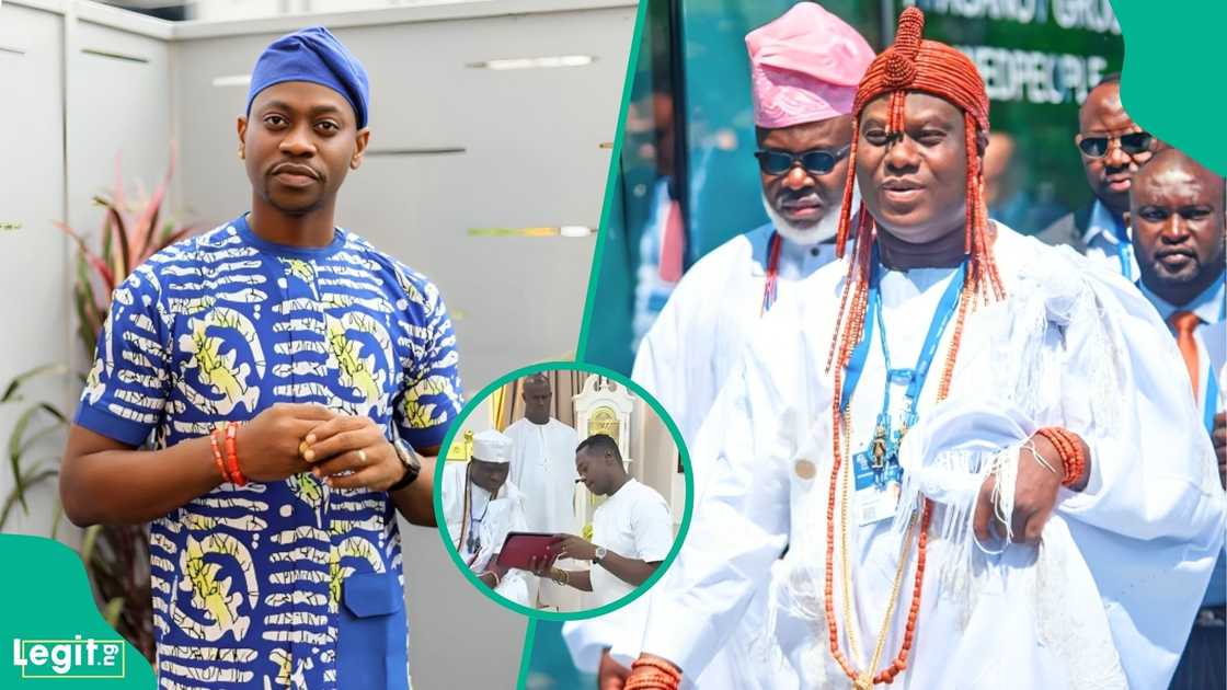 Lateef Adedimeji addresses criticism after palace visit, says Mo Bimpe stayed back to care for their newborn triplets