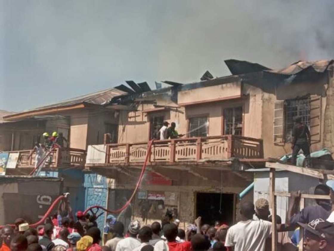 Gobara a kasuwar Singer Gobara a kasuwar Singer