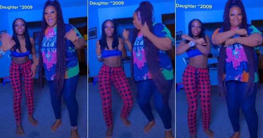 Mum dances with 15-year-old daughter Mum dances with 15-year-old daughter