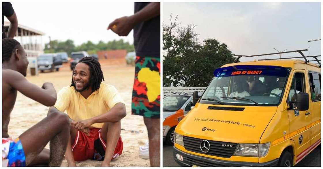 American Rapper, Kendrick Lamar In Ghana. Photo Source: @Spotify American Rapper, Kendrick Lamar In Ghana. Photo Source: @Spotify