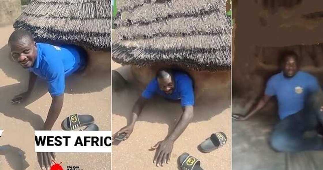 Man shows off his room in Togo